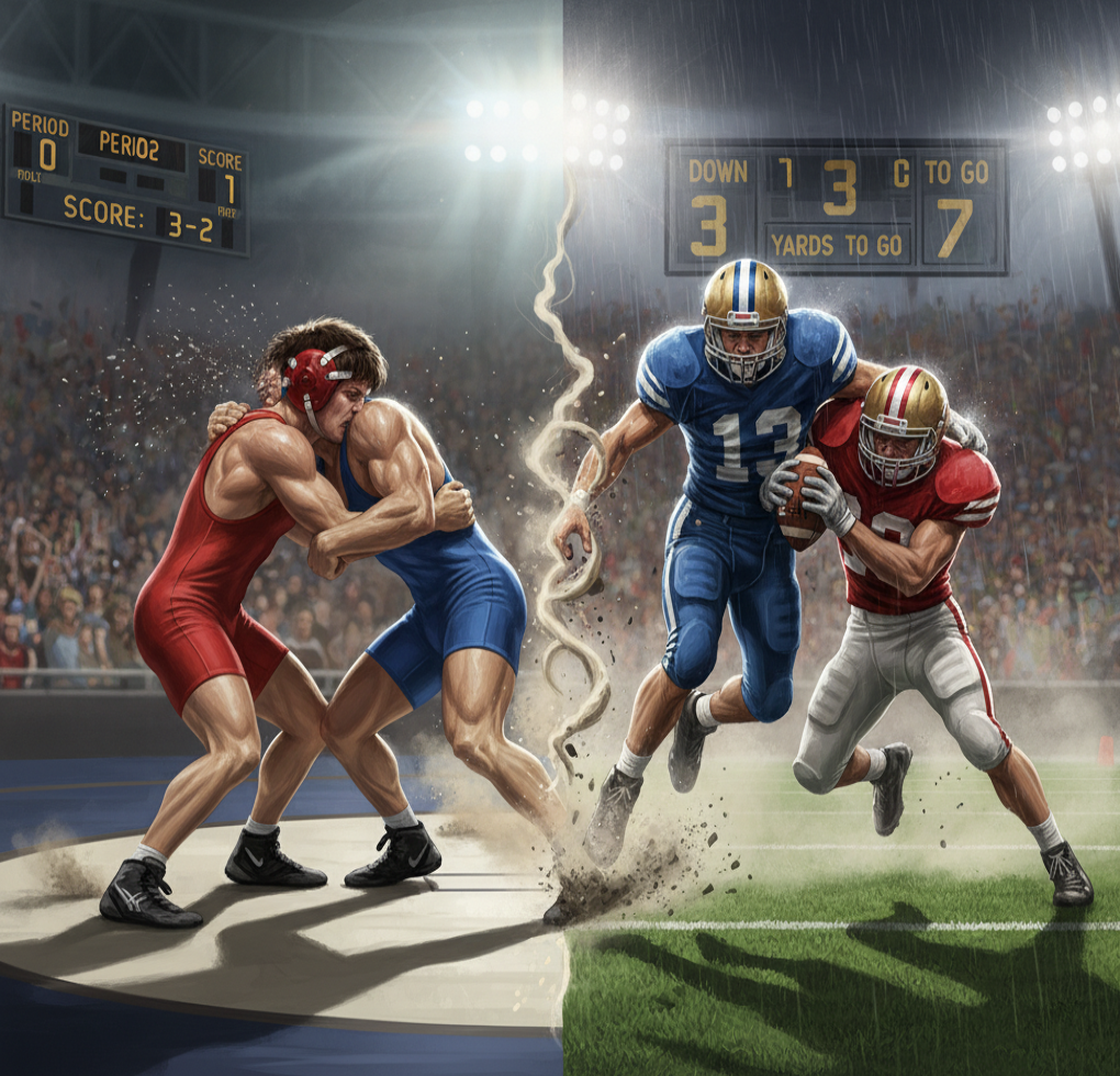 Is Wrestling Harder Than Football?