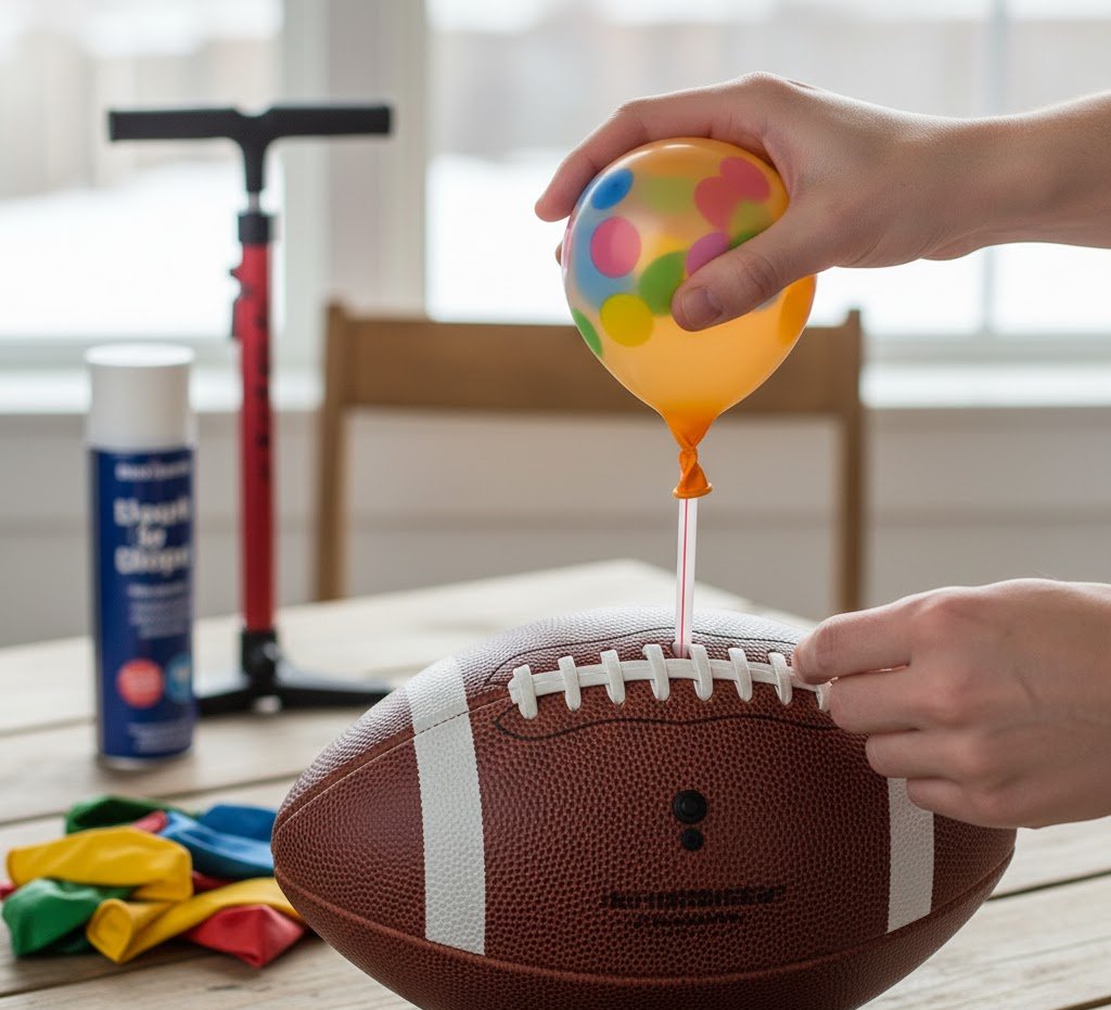 How to Inflate a Football Without a Pump