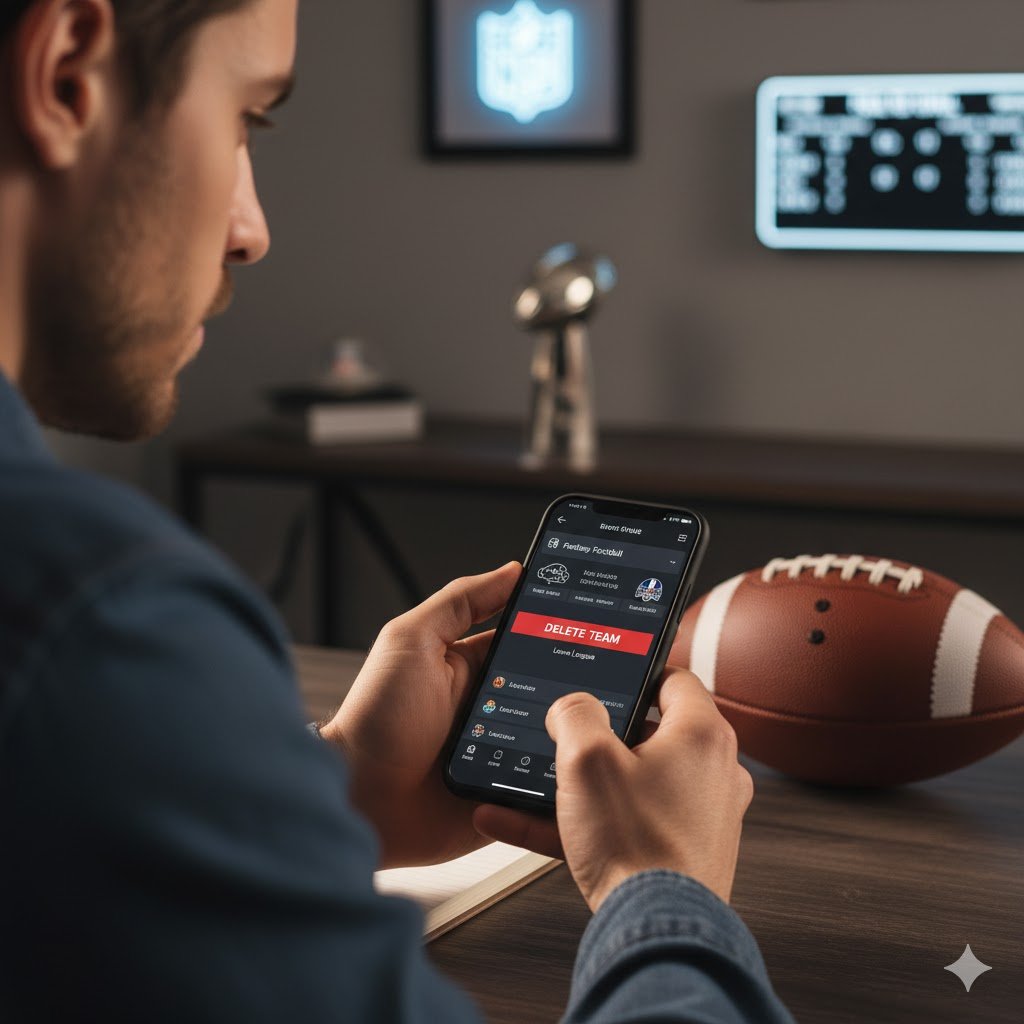 How to Delete Your Fantasy Football Team