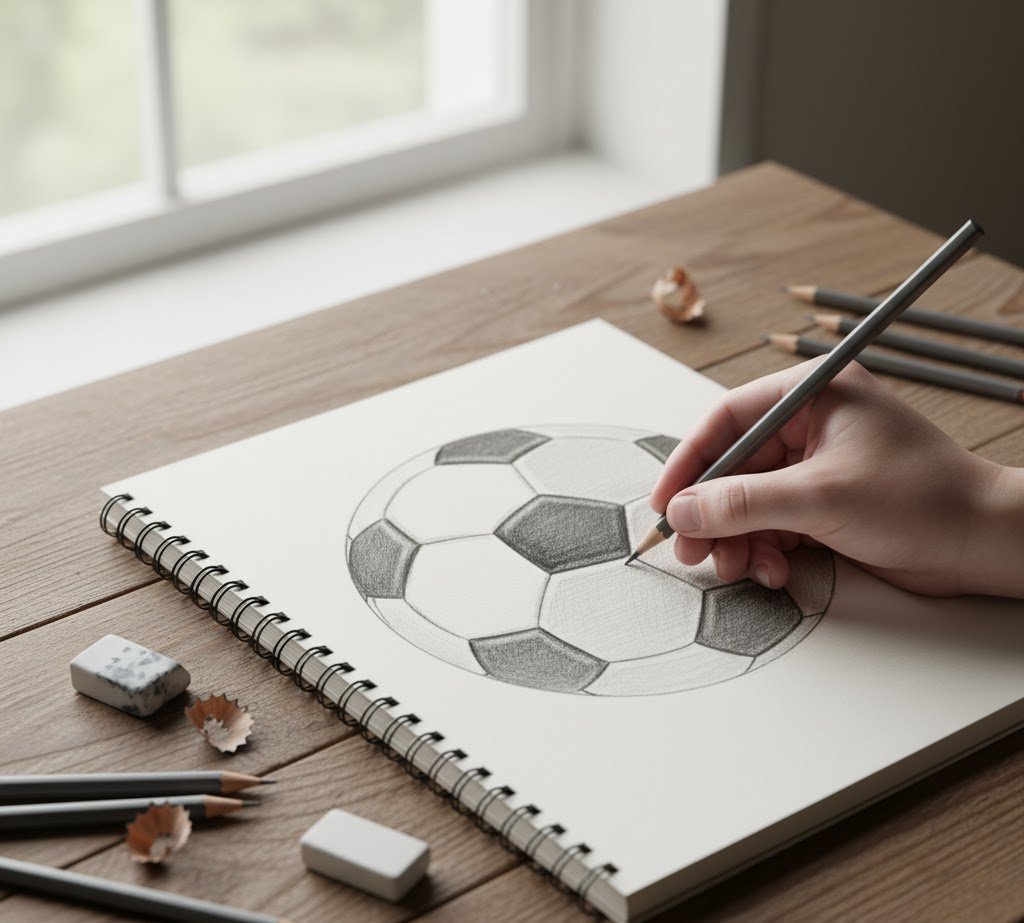 How to Draw a Soccer Ball