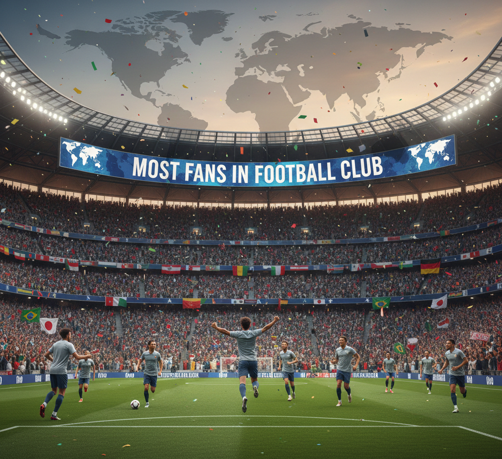 Most Fans in Football Club