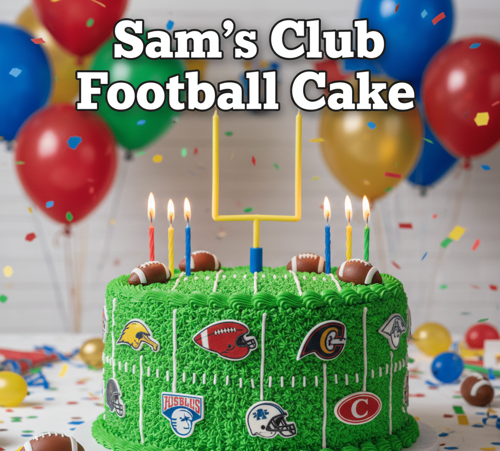 Sam’s Club Football Cake