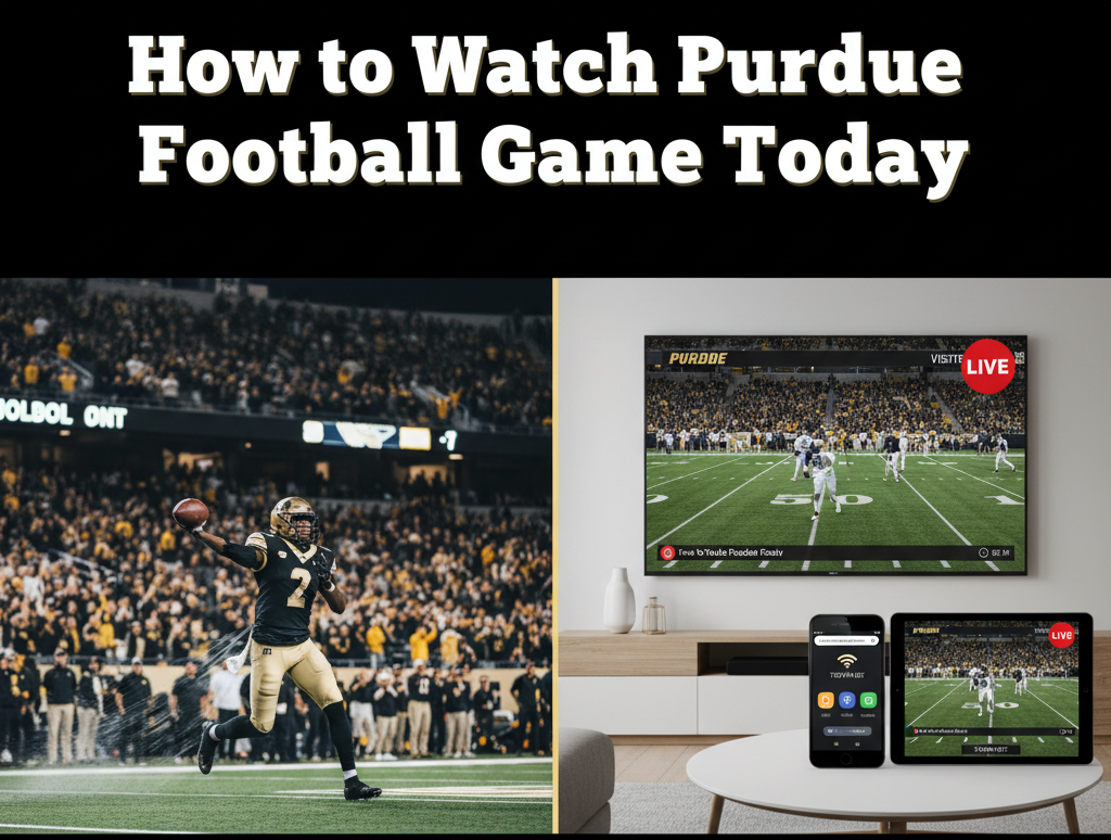 How to Watch Purdue Football Game Today