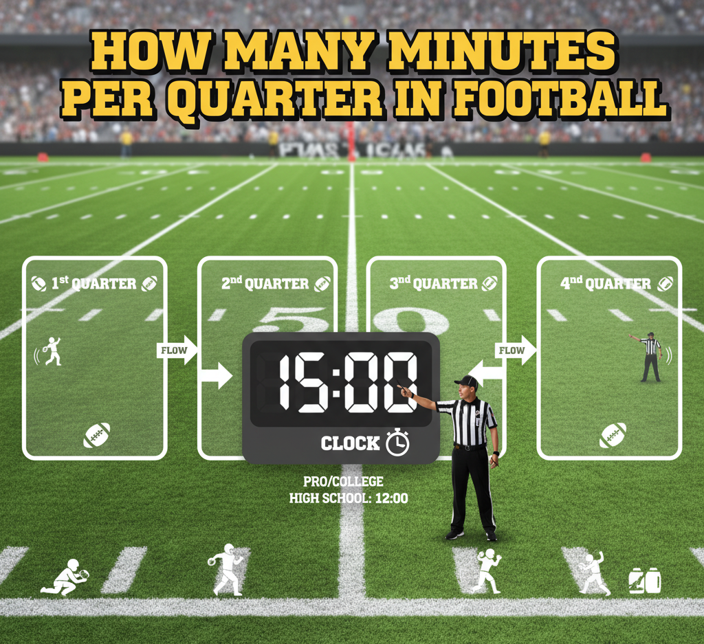 How Many Minutes Per Quarter in Football