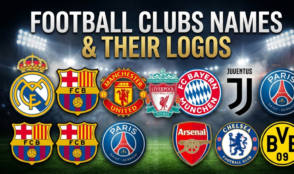Football Clubs Names and Their Logos