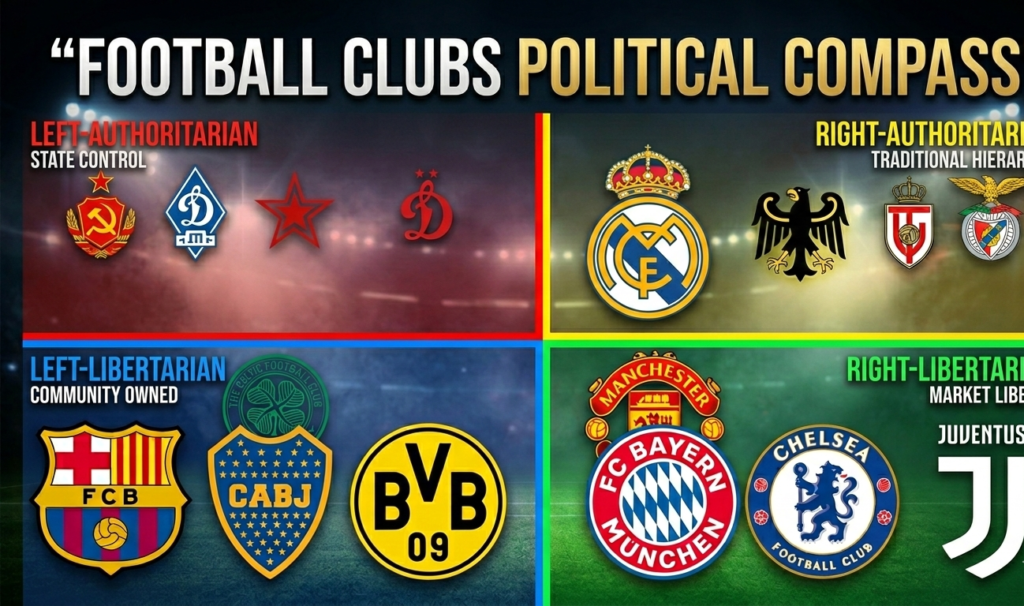 Football Clubs Political Compass