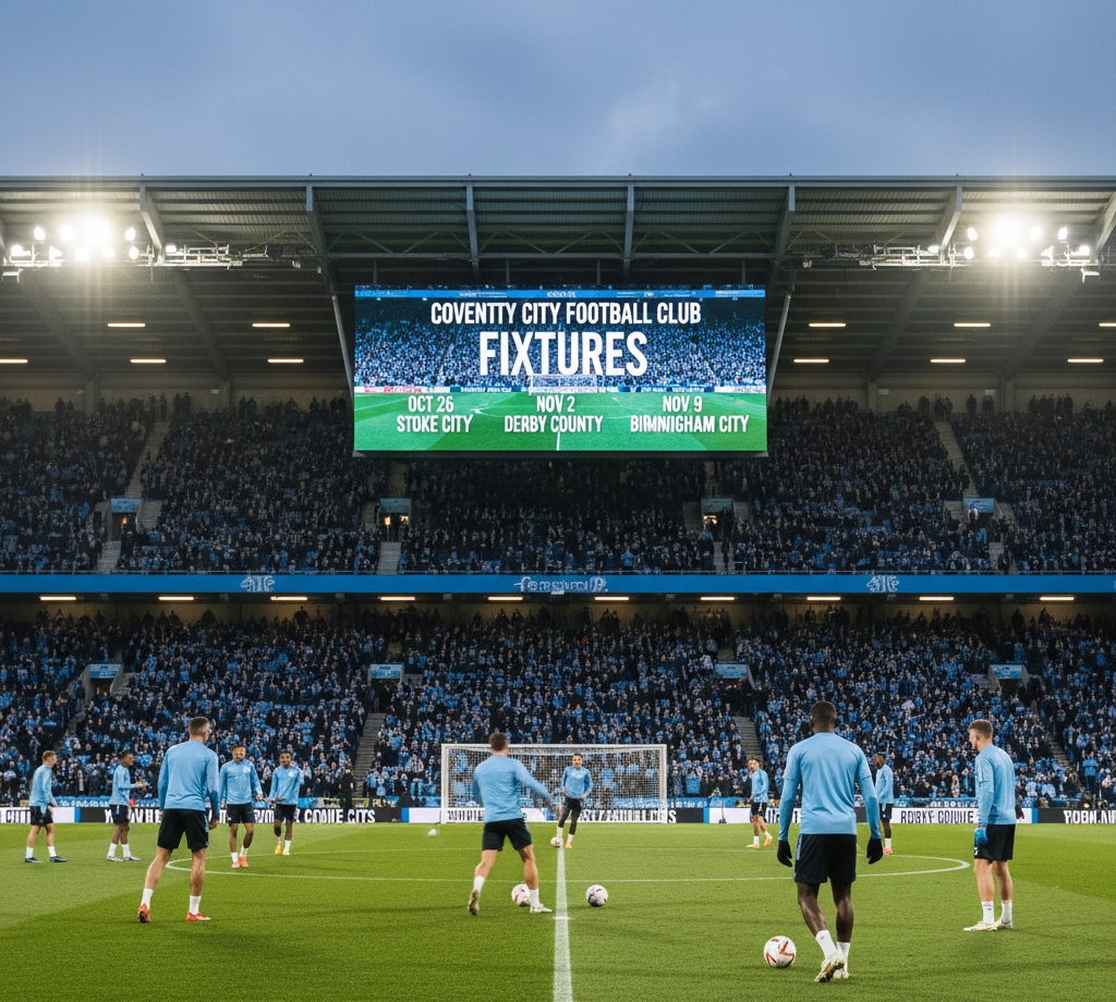 Coventry City Football Club Fixtures