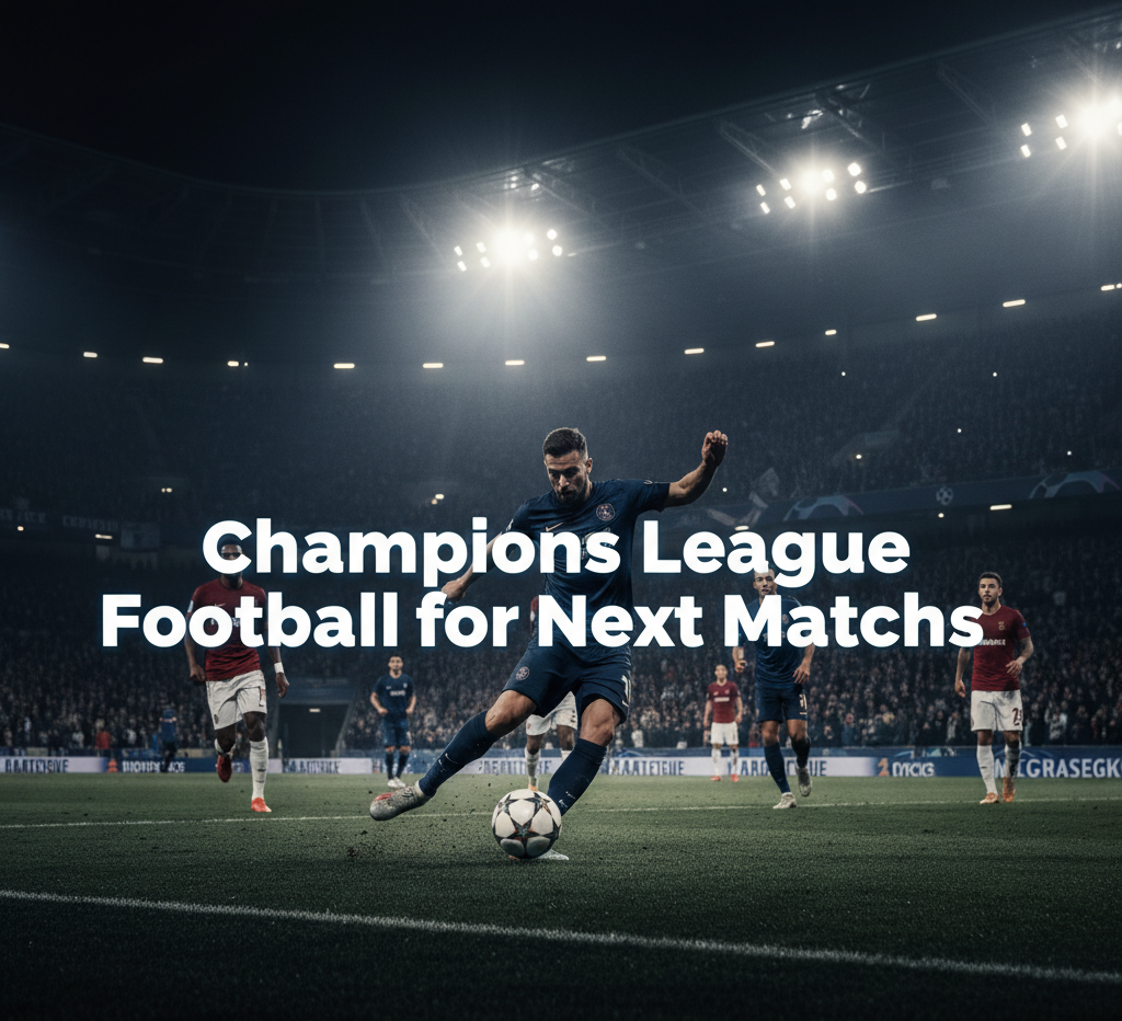 Champions League Football for Next Matchs