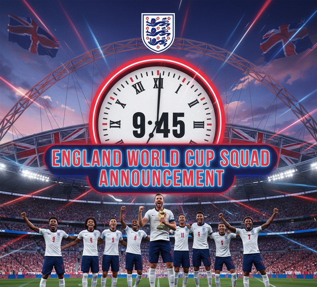 England World Cup Squad Announcement Time