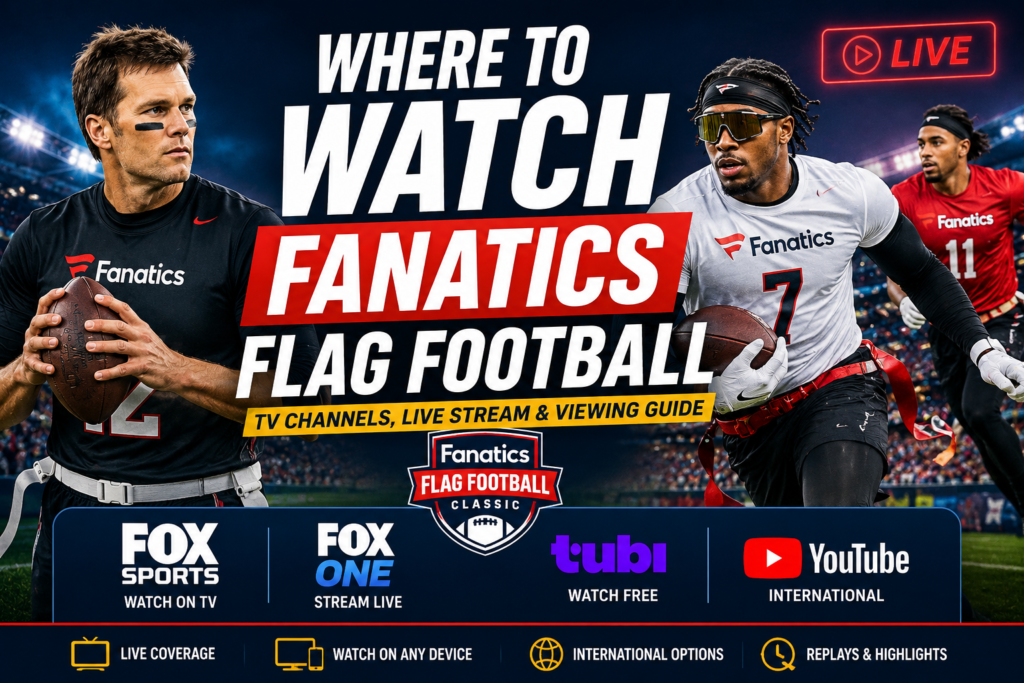 Where to Watch Fanatics Flag Football