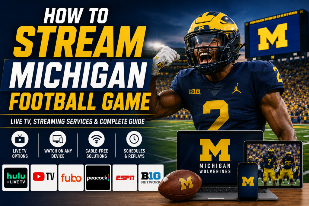 How to Stream Michigan Football Game