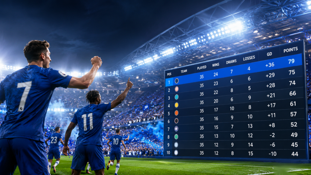 Chelsea Football Club Standings