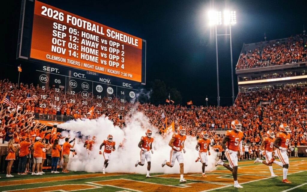 Clemson Football Schedule 2026