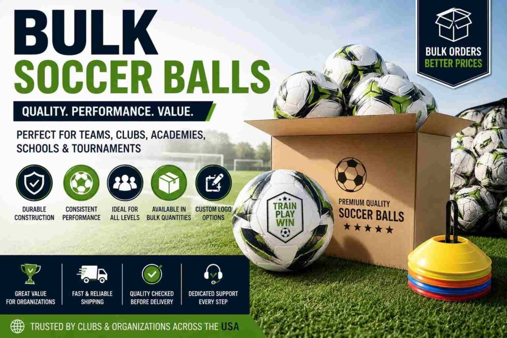 Bulk soccer balls for teams and clubs