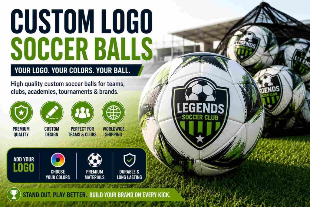 Custom logo soccer balls for teams and clubs