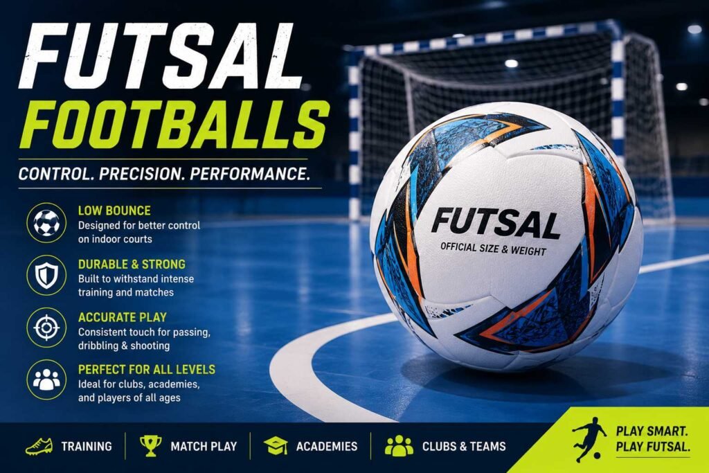 Futsal footballs for indoor soccer training and matches