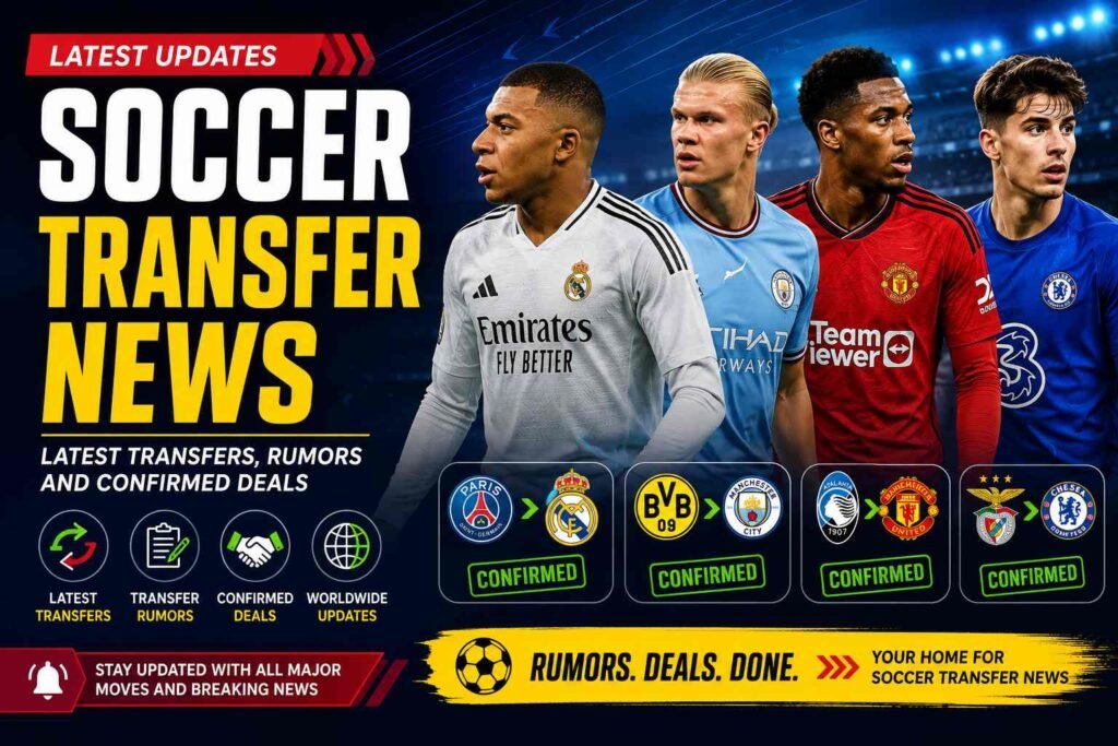 Latest soccer transfer news and player transfer updates