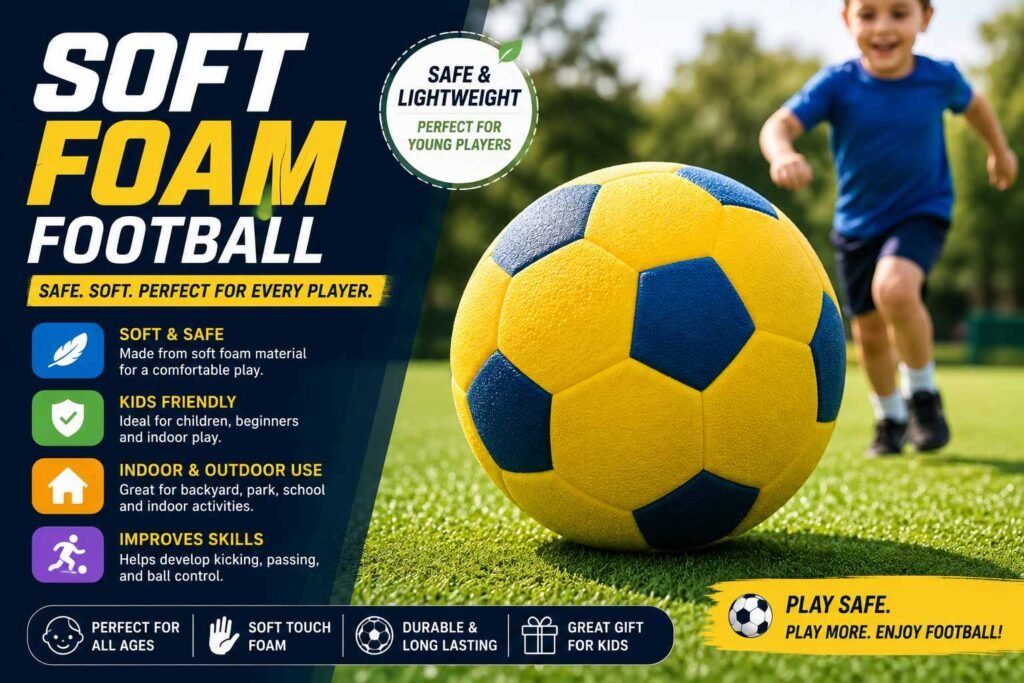 Soft foam football for kids and beginner football practice