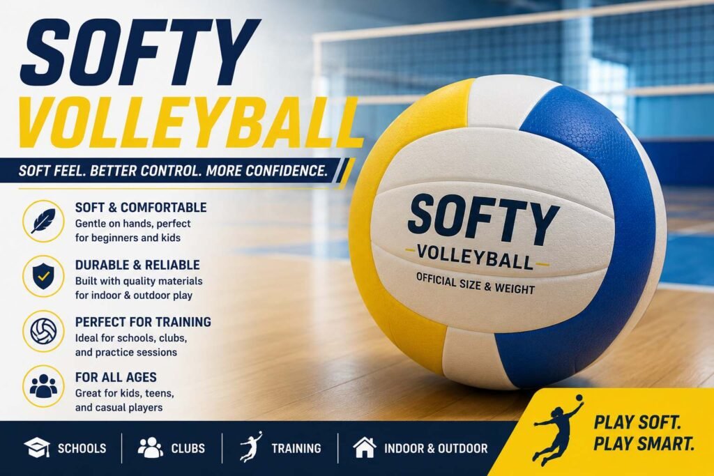 Softy volleyball for beginners and youth volleyball training