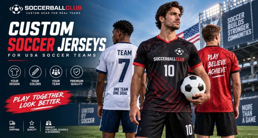 Custom soccer jerseys for USA soccer teams