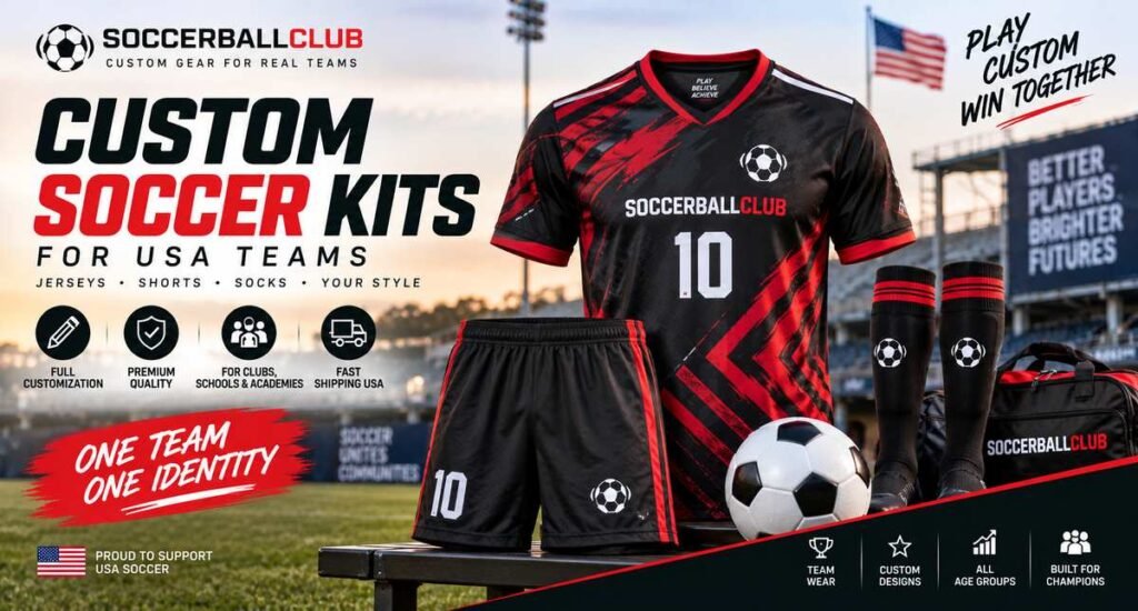 Custom soccer kits for USA soccer teams
